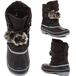 Arctic Plunge Addy Faux Fur Lined Snow Boots Gray